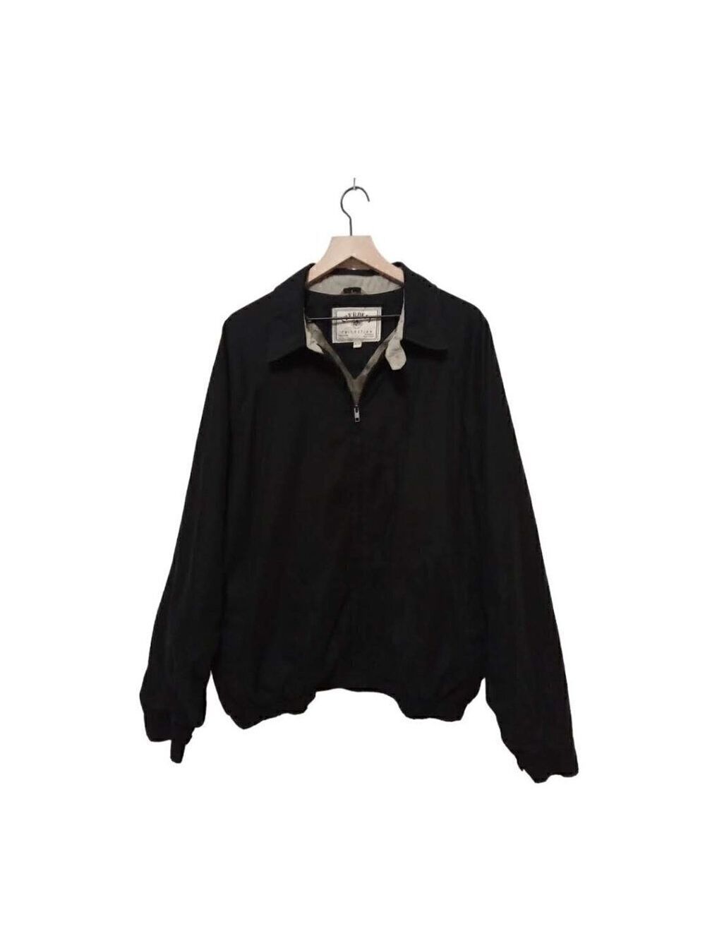 ABERDEEN Collection Vintage Black Zip Front Members Only Jacket Sz XXL
